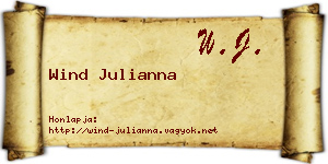 Wind Julianna névjegykártya