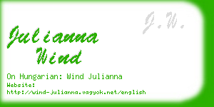 julianna wind business card